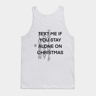 Christmas text Tank Top